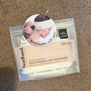 Kitsch Eco-Friendly Bamboo Spa Headband - Cream